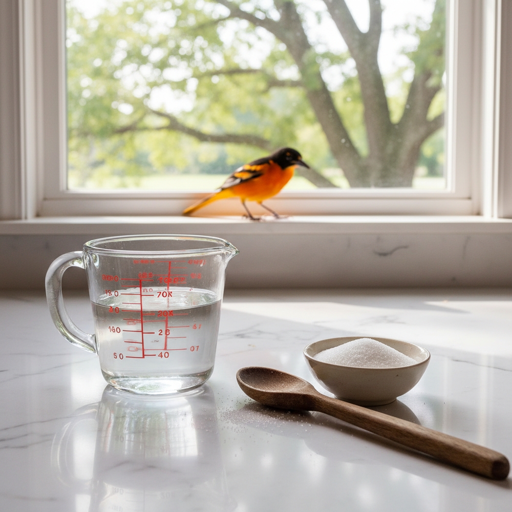 img of How to Make the Perfect Oriole Nectar at Home: The Golden Ratio