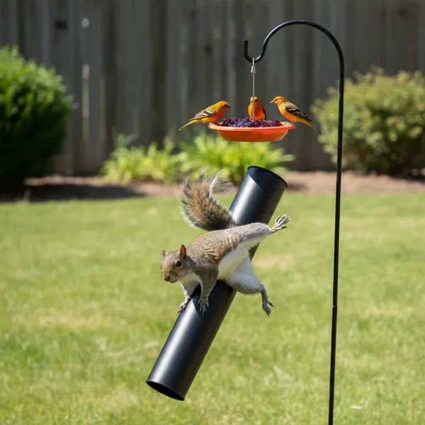 img of How to Keep Squirrels Off Your Jelly Feeders: Baffles and Hacks