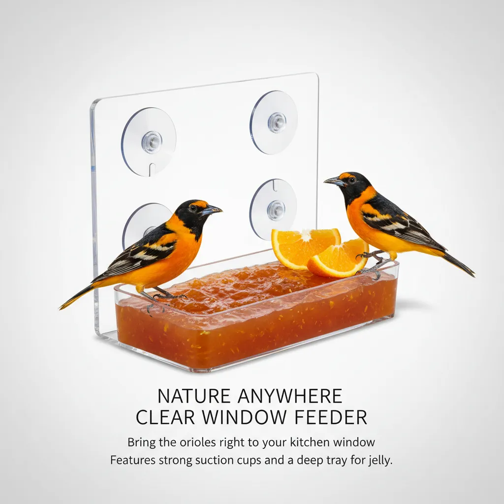 Nature Anywhere Clear Window Feeder